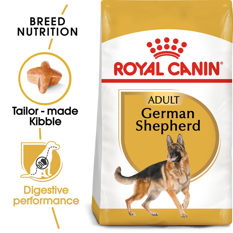 Royal Canin German Shepherd Adult Dry Dog Food - Heads Up For Tails