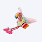GiGwi Interactive Cat Toy - Finger Ring Bird Blue & Pink with Crinkle paper and Bell Inside - Heads Up For Tails