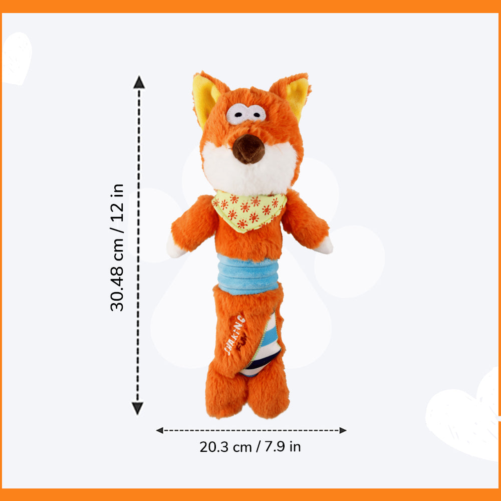 GiGwi Fox Dog Plush Toy With Squeaker Inside - Heads Up For Tails