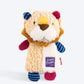 GiGwi Suppa Puppa Lion Squeaker Inside Dog Plush Toy - S - Heads Up For Tails