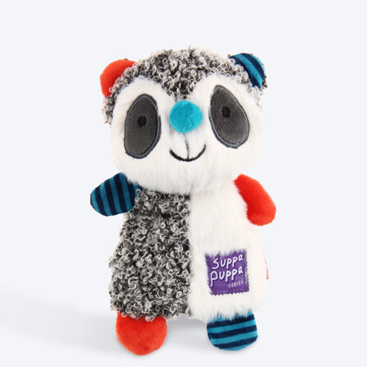 GiGwi Suppa Puppa Racoon with Squeaker Dog Plush Toy - S - Heads Up For Tails