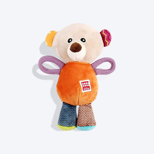 GiGwi Friendz Dog Plush Toy - Bear (with Squeaker) - Heads Up For Tails