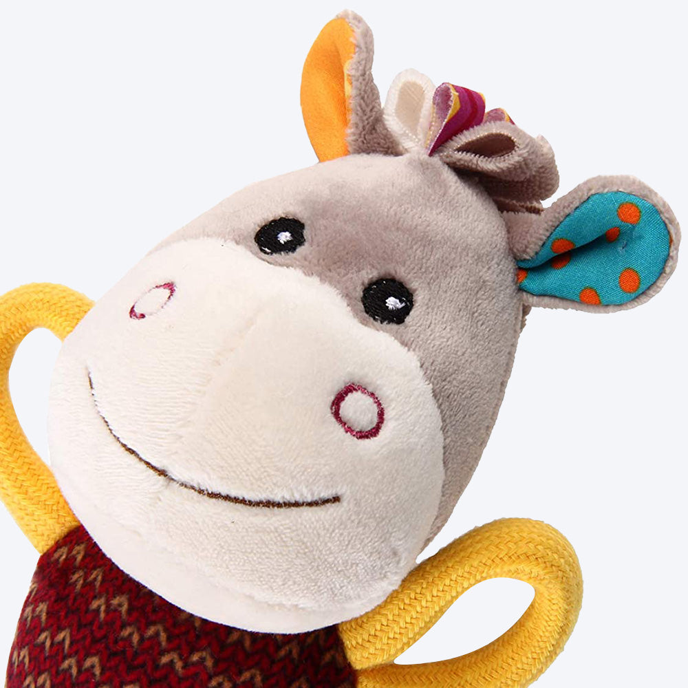 GiGwi Friendz Dog Plush Toy - Donkey (with Squeaker) - Heads Up For Tails