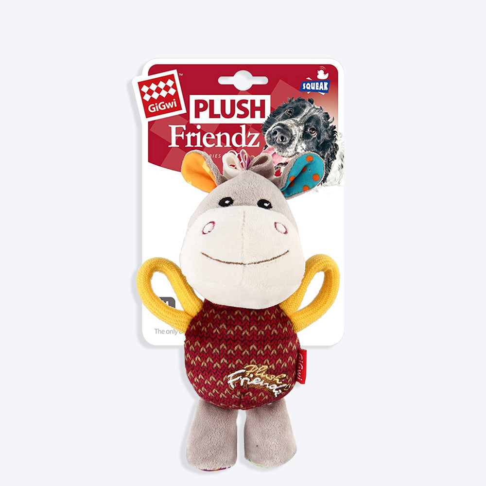 GiGwi Friendz Dog Plush Toy - Donkey (with Squeaker) - Heads Up For Tails