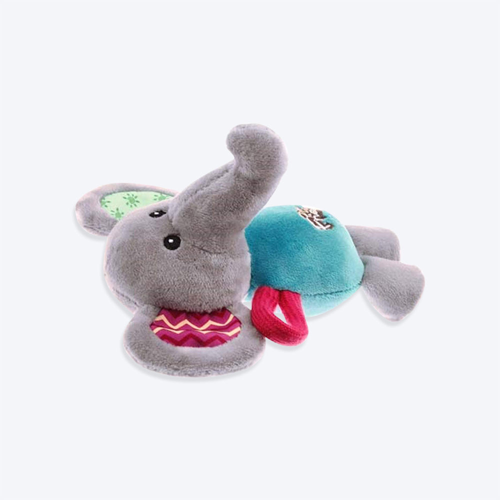 GiGwi Friendz Dog Plush Toy - Elephant (with Squeaker) - Heads Up For Tails