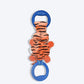 GiGwi Iron Grip Tiger Plush Tug Dog Toy with TPR Handle - Heads Up For Tails