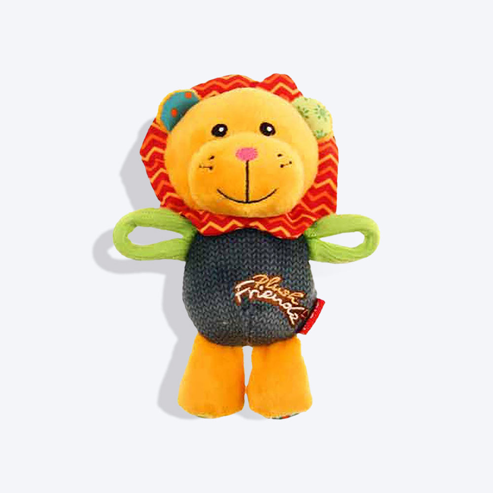 GiGwi Plush Friendz Dog Toy - Lion (with Squeaker) - Heads Up For Tails