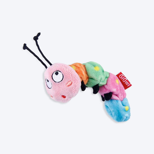 GiGwi Thirsty Catnip Cat Toy - Caterpillar Filled with 100% organic Catnip inside - Heads Up For Tails