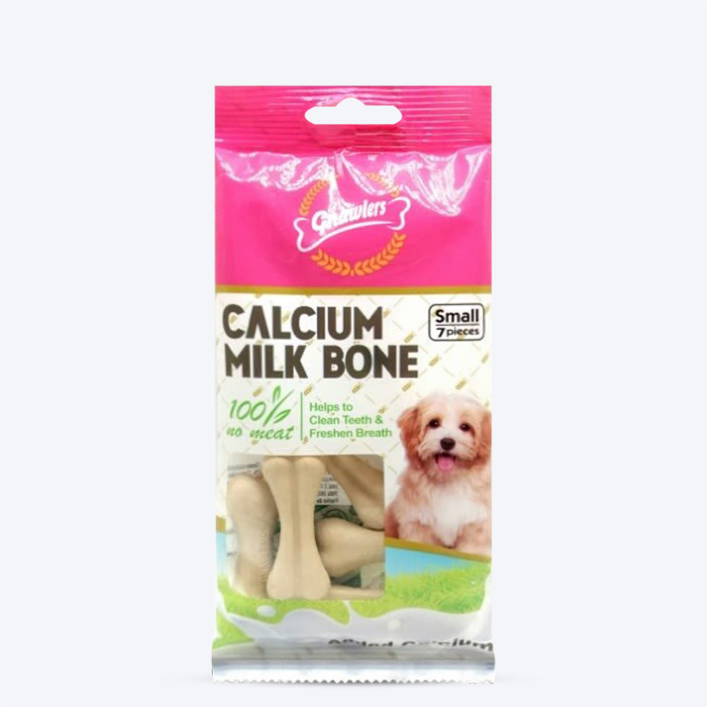 Gnawlers Calcium Milk Bones Dog Treats - Small_01