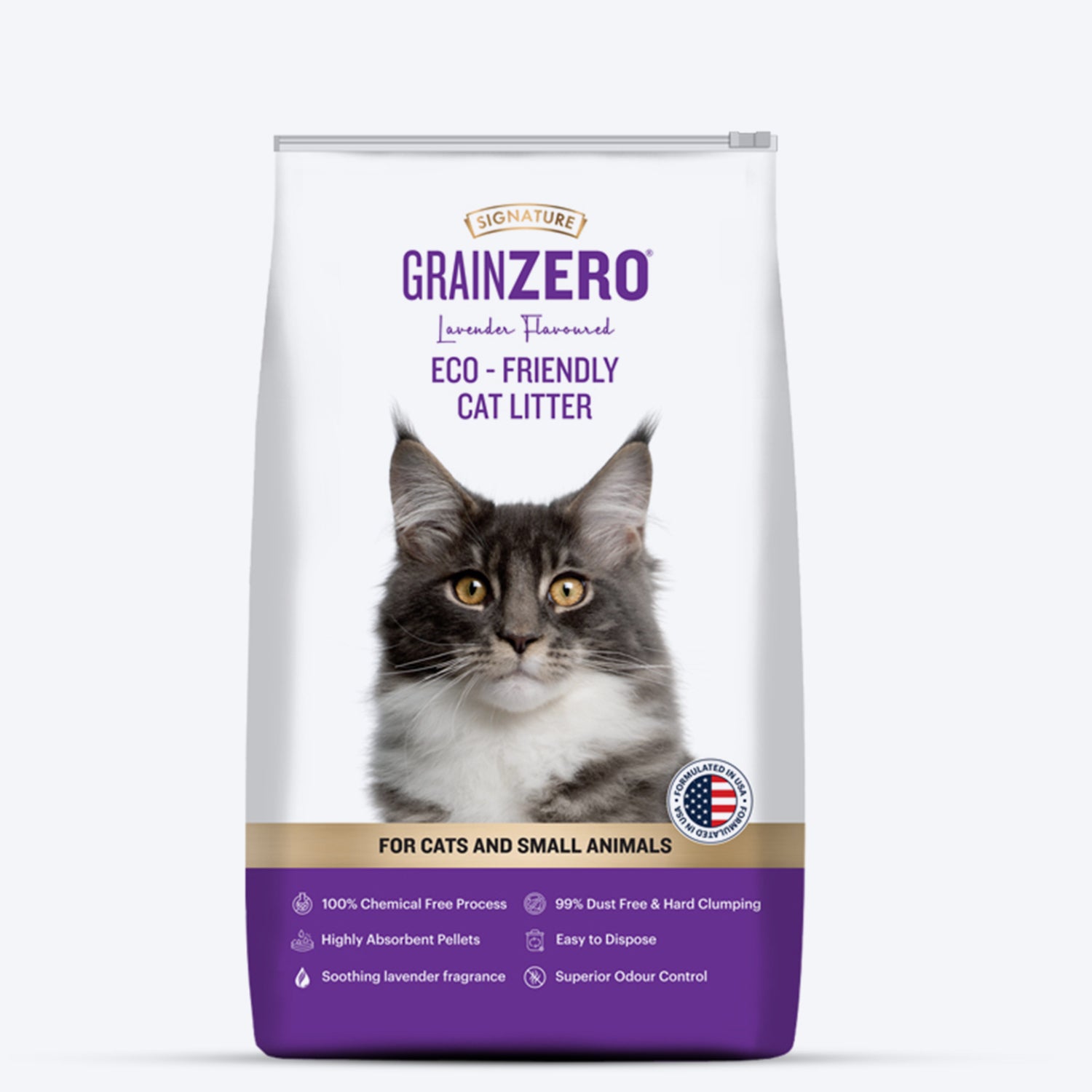 Signature Grain Zero Cat Litter - For All Cats And Small Animals - 8 kg-1