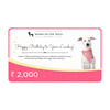 HUFT Happy Birthday To Your Lovebug Gift Card5