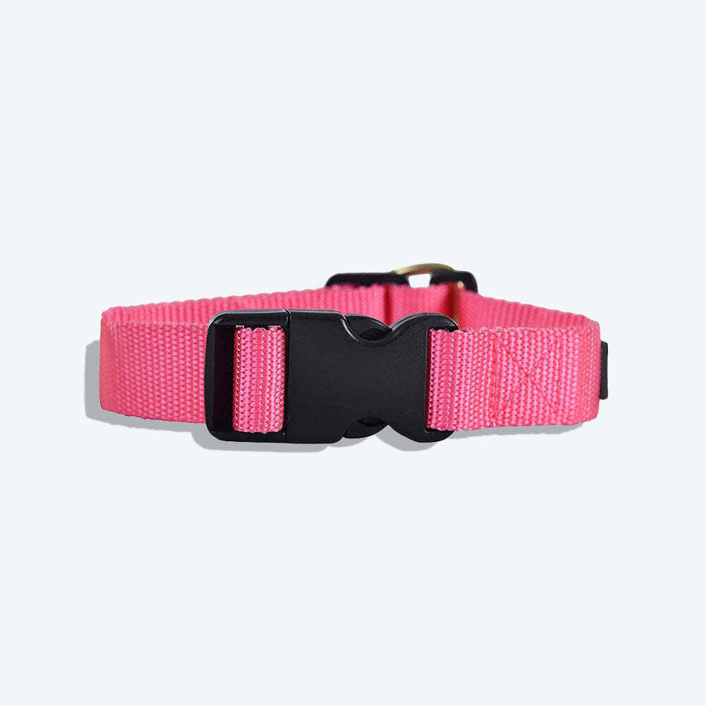 HUFT Classic Dog Collar Pink Heads Up For Tails HUFT Classic Dog Collar Pink Heads Up For Tails