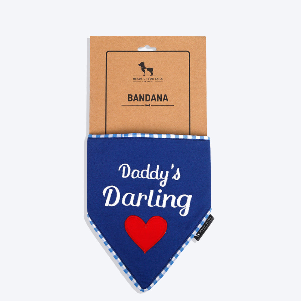 HUFT Daddy's Darling Dog Bandana - Heads Up For Tails