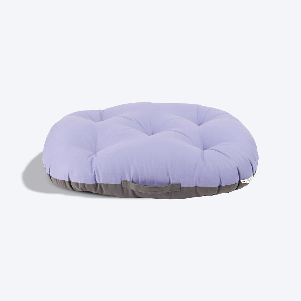 HUFT Essentials Snoozies Dog Bed - Lilac and Grey - Heads Up For Tails