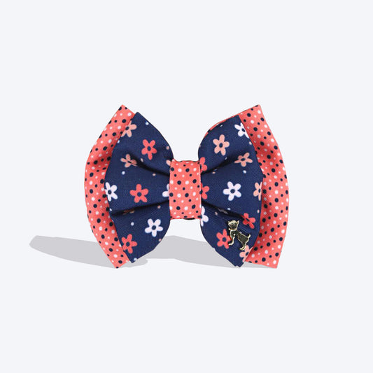 HUFT Flower Child Double Layered Bow Tie For Dogs - Heads Up For Tails