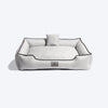 HUFT Nap Now Lounger Dog Bed (Free Cushion) - Grey - Heads Up For Tails