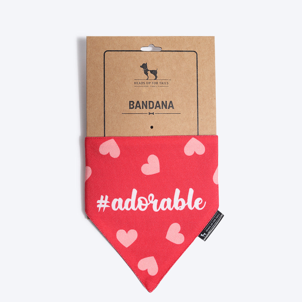 HUFT Adorable Dog Reversible Bandana - Heads Up For Tails