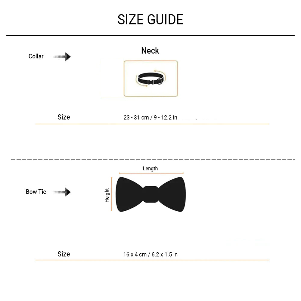 HUFT The Indian Collective Shahi Cat Bow Tie With Strap - Heads Up For Tails