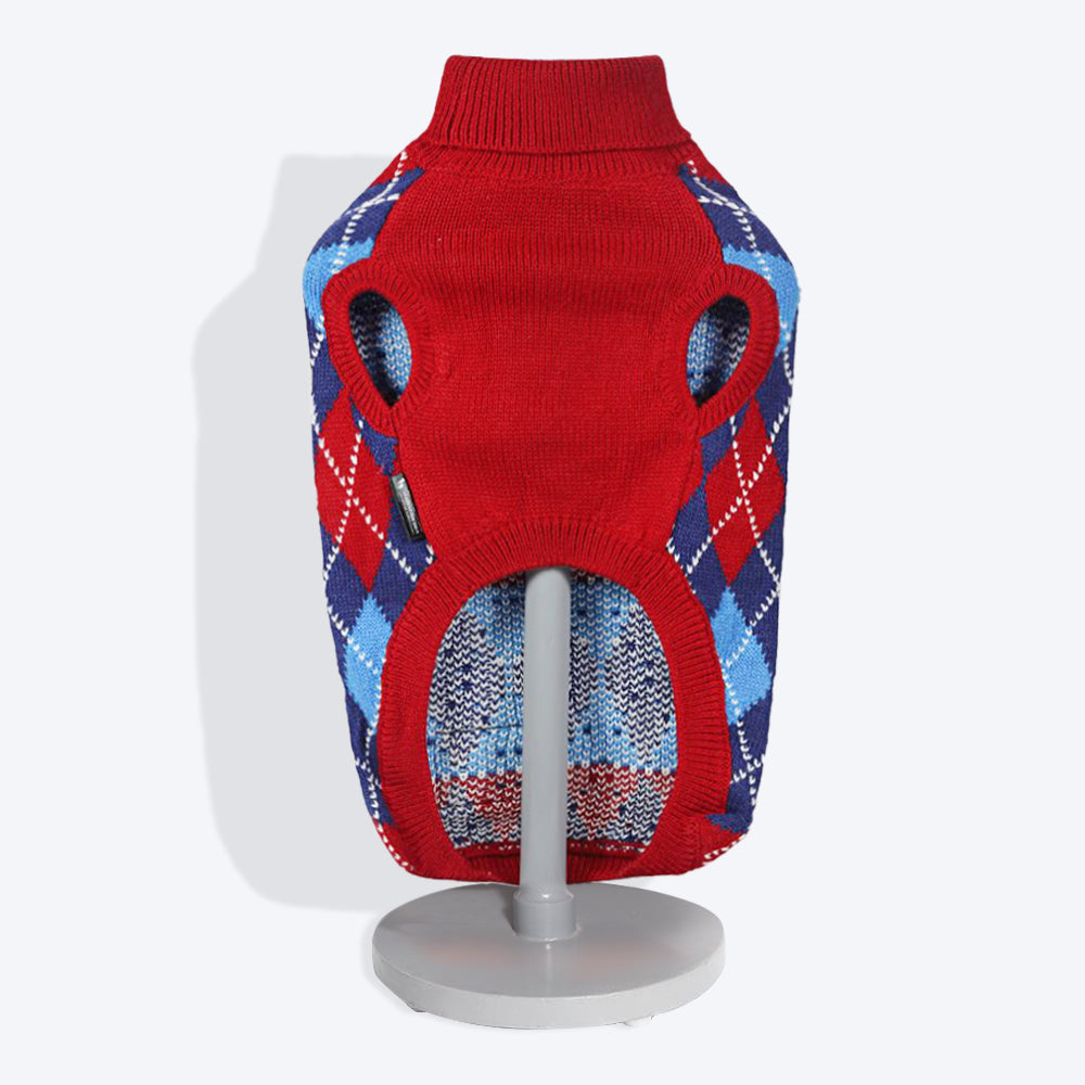 HUFT Argyle Dog Sweater5