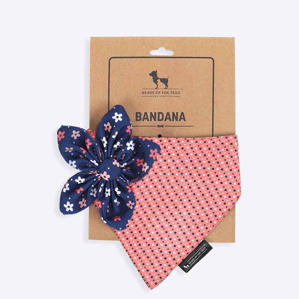 HUFT Bloom Wildly Printed Dog Bandana - Heads Up For Tails