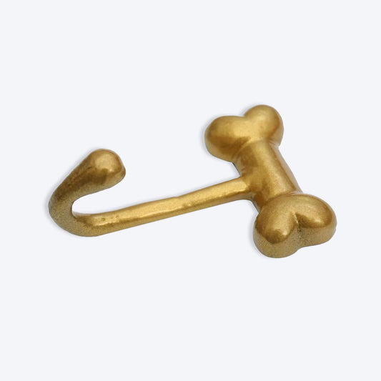 HUFT Bone Wall Hook (Color: Gold) - Heads Up For Tails
