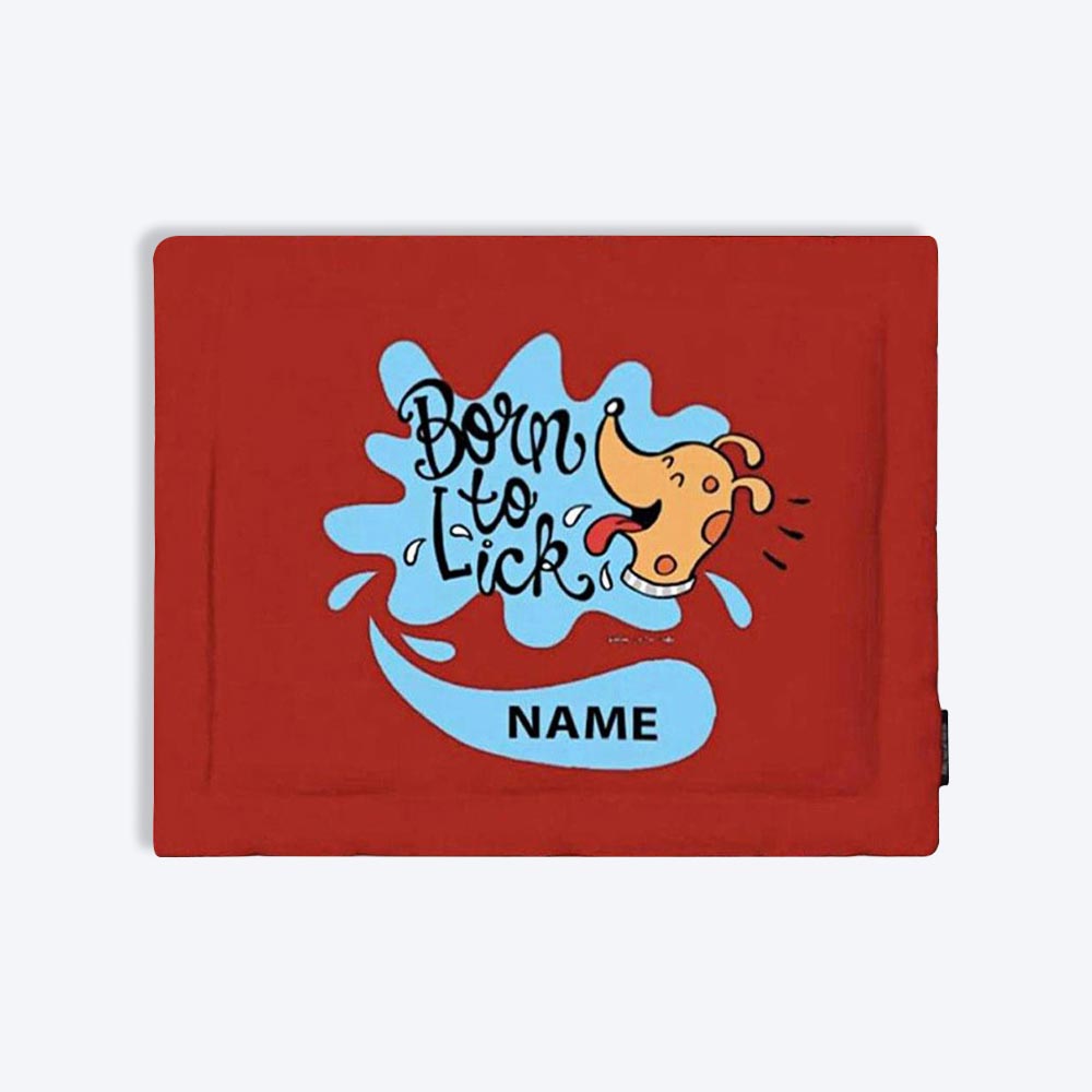 HUFT Born To Lick Personalised Dog & Cat Mat - Heads Up For Tails