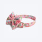 HUFT Fresh Blooms Dog Collar With Free Bow Tie - Heads Up For Tails