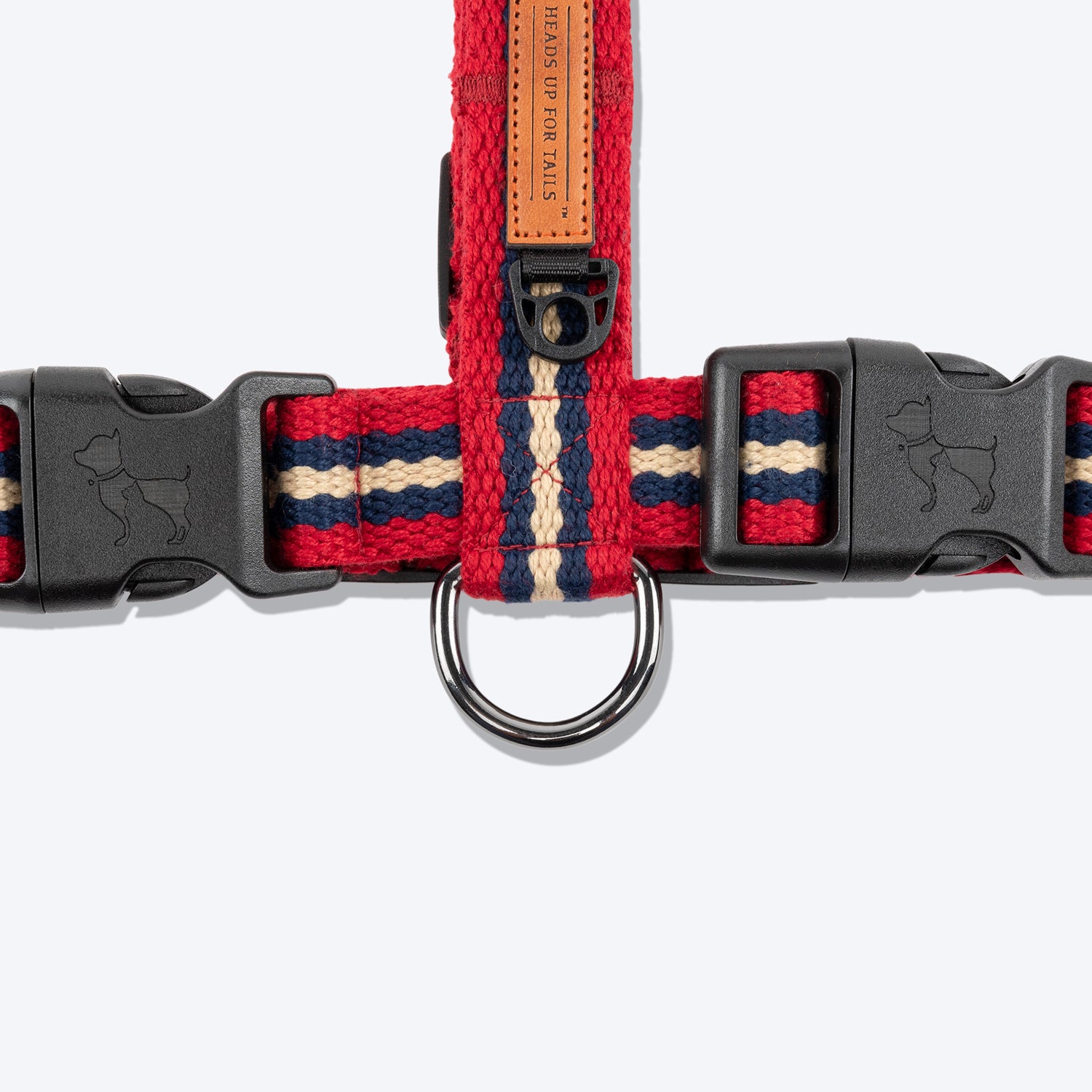 HUFT Retro Vibes Dog H-Harness - Maroon & Navy-8