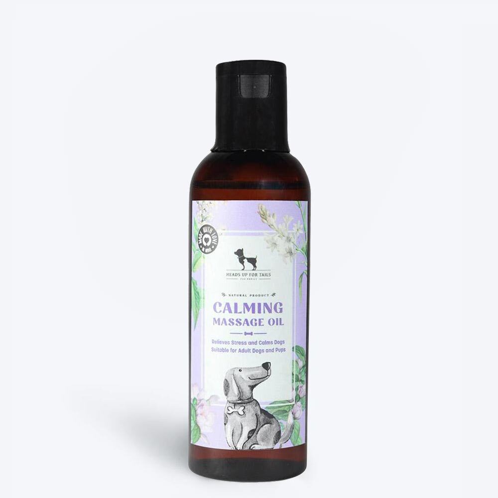 HUFT Calming Massage Oil For Adult Dogs & Pups - 100 ml - Heads Up For Tails