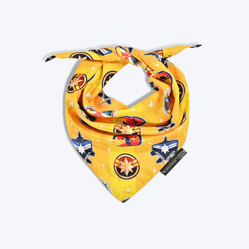 HUFT X©Captain Marvel Knot Dog Bandana - Heads Up For Tails