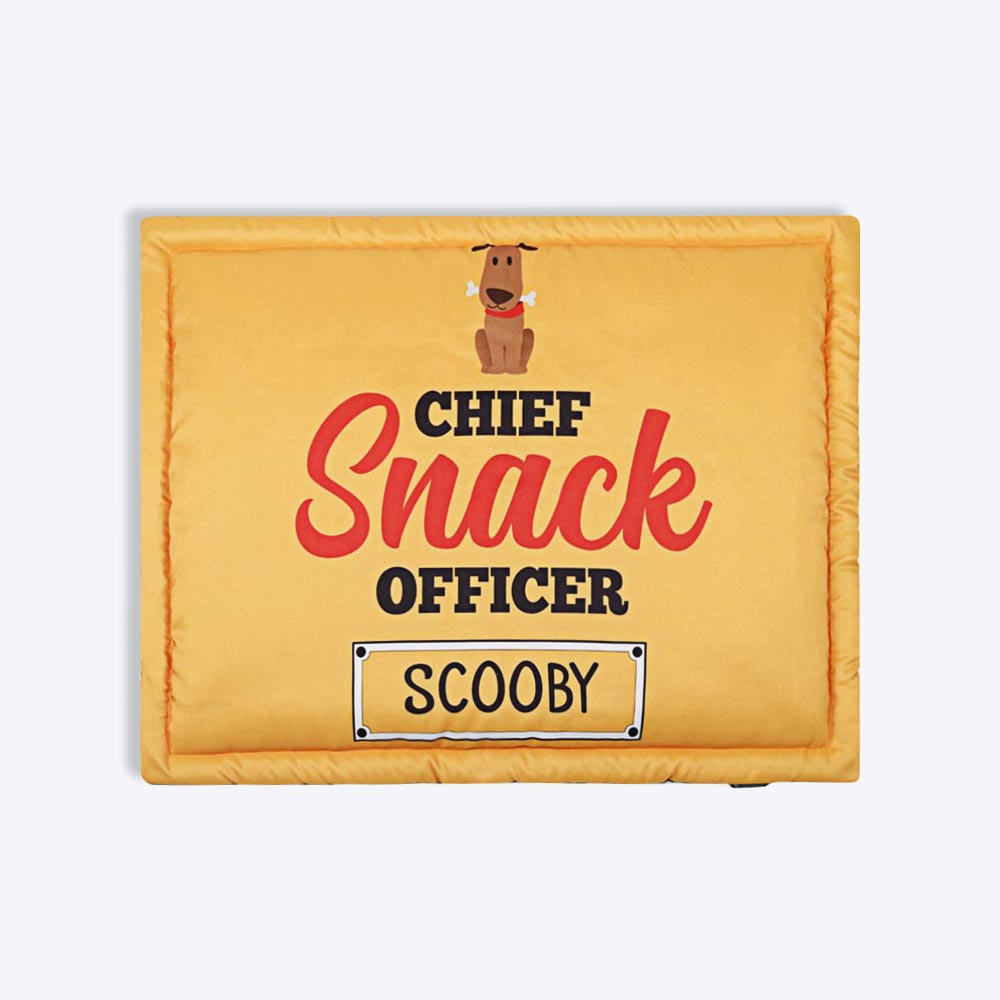 HUFT Chief Snack Officer Personalised Dog & Cat Mat - Heads Up For Tails