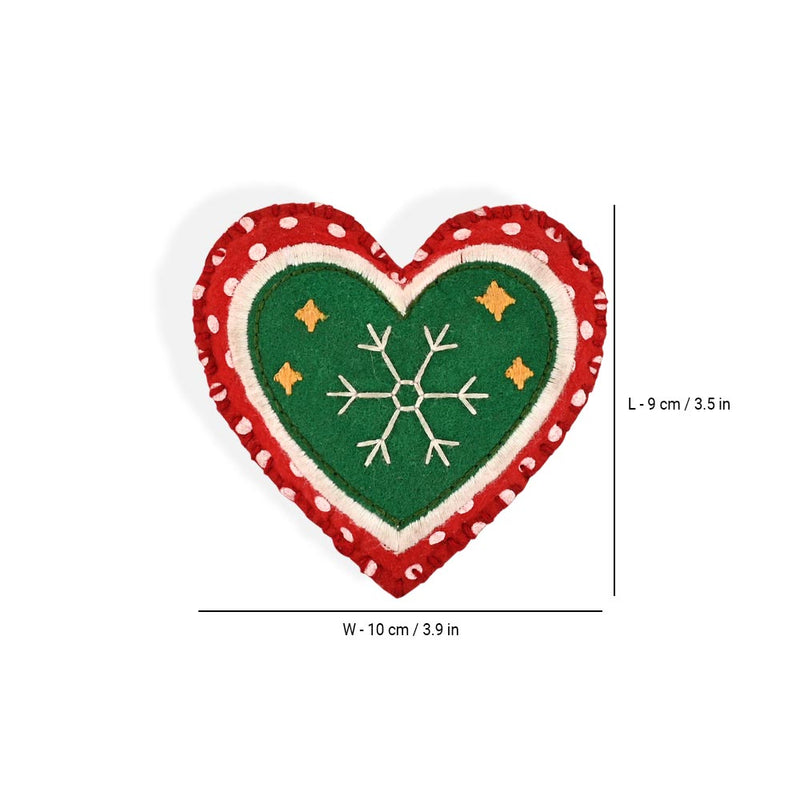 HUFT Christmas Darling Dog Collar Insert (Red and Green) - Heads Up For Tails
