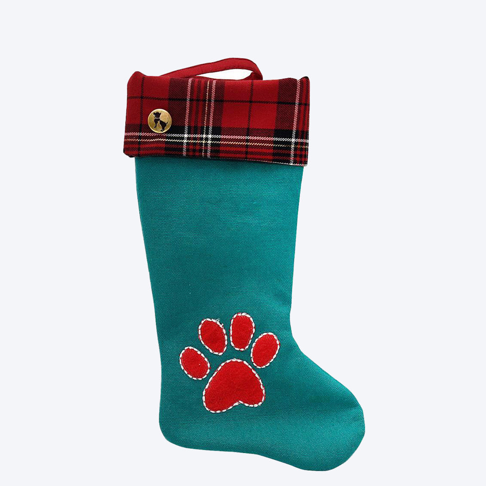 HUFT Christmas Stocking - Green - Heads Up For Tails