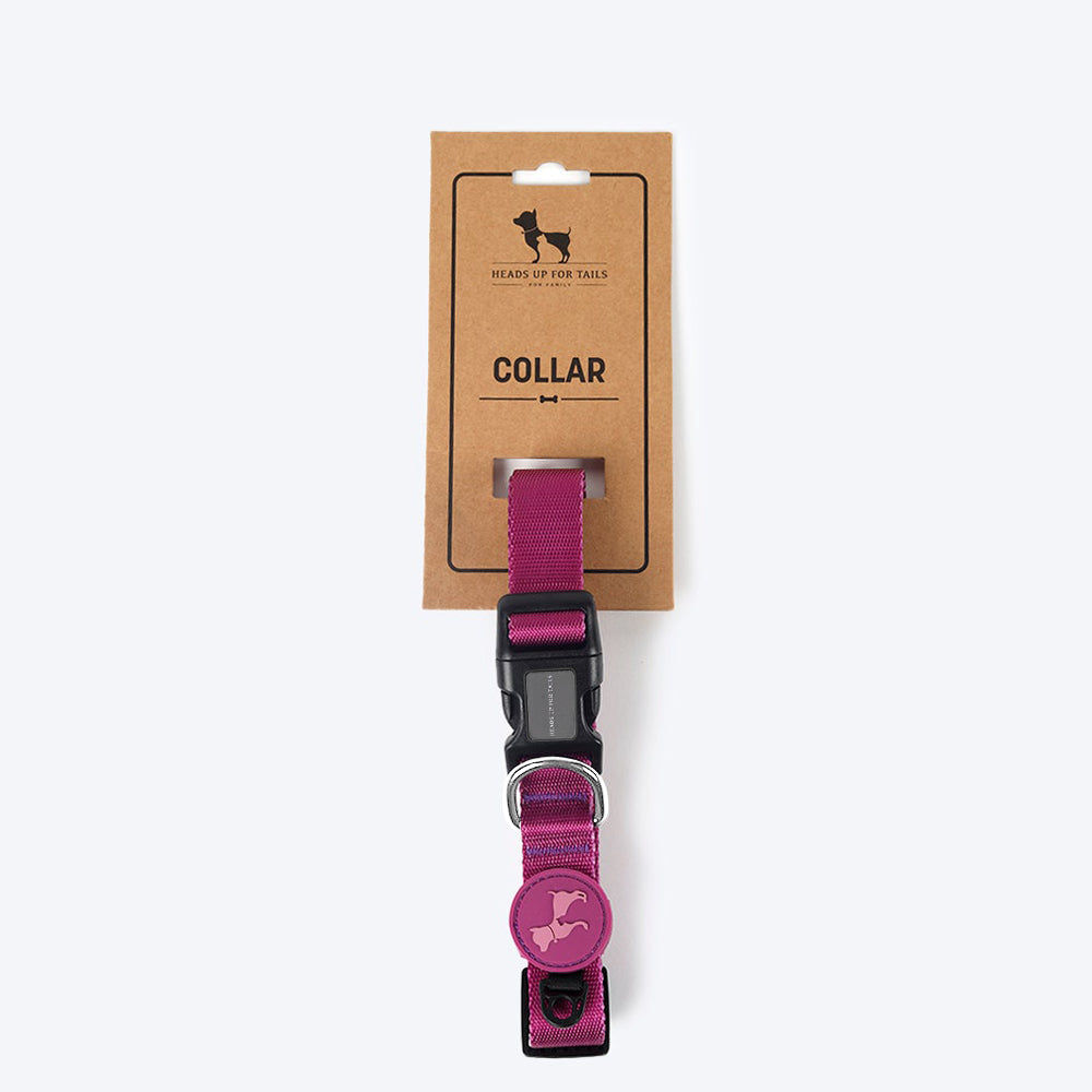 HUFT Classic Nylon Puppy Collar - Purple - Heads Up For Tails
