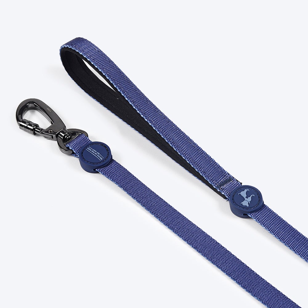 HUFT Nylon Dog Collar and Leash -Navy - (set of 2) - Heads Up For Tails