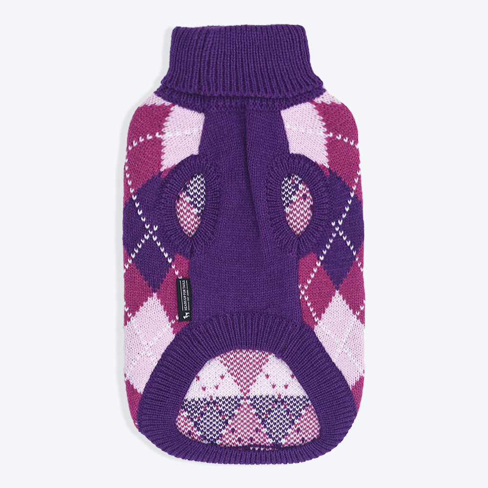 HUFT Cosy Dog Sweater - Purple3