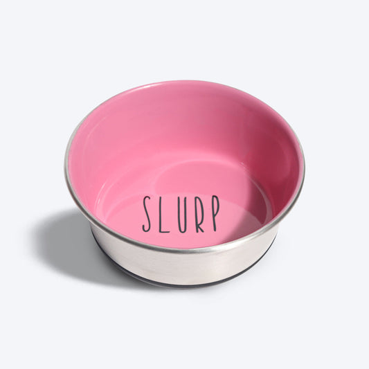 HUFT Cutest Collection Slurp Puppy Bowl - Pink - Heads Up For Tails