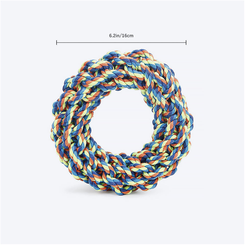 HUFT Donut Dog Rope Toy - 16 cm - Heads Up For Tails