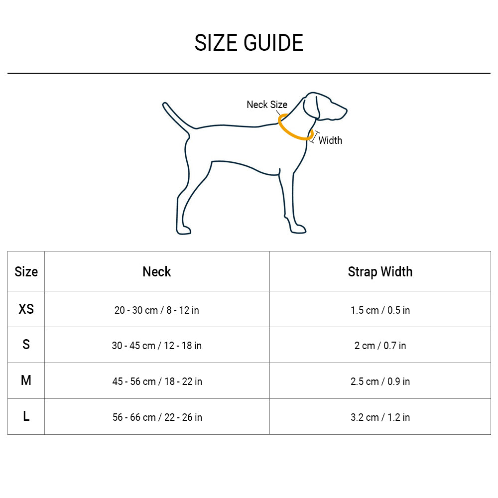 HUFT Essentials Nylon Dog Collar - Black - Heads Up For Tails
