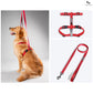 HUFT Essentials Nylon Dog H-Harness And Leash Set - Red - Heads Up For Tails