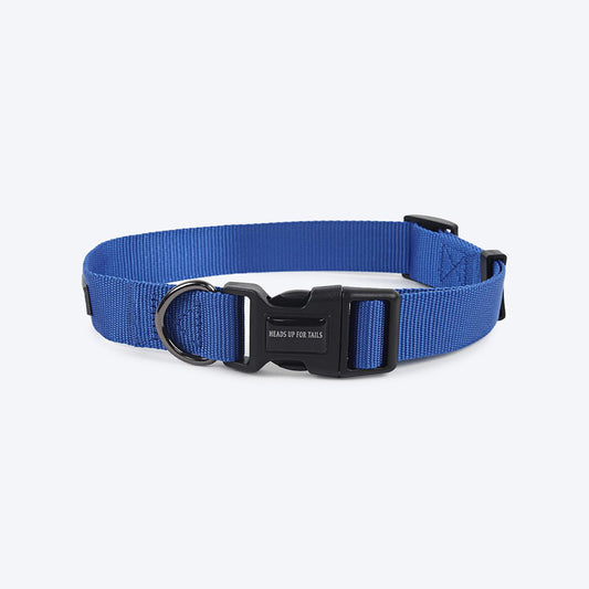 HUFT Essentials Nylon Dog Collar - Navy (Can be Personalised) - Heads Up For Tails