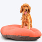 HUFT Essentials Snoozies Dog Bed - Coral and Grey - Heads Up For Tails