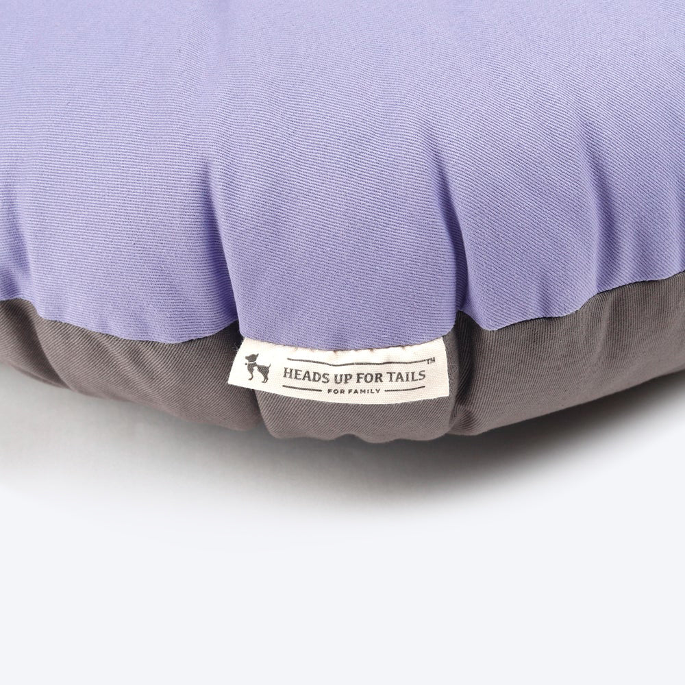 HUFT Essentials Snoozies Dog Bed - Lilac and Grey - Heads Up For Tails