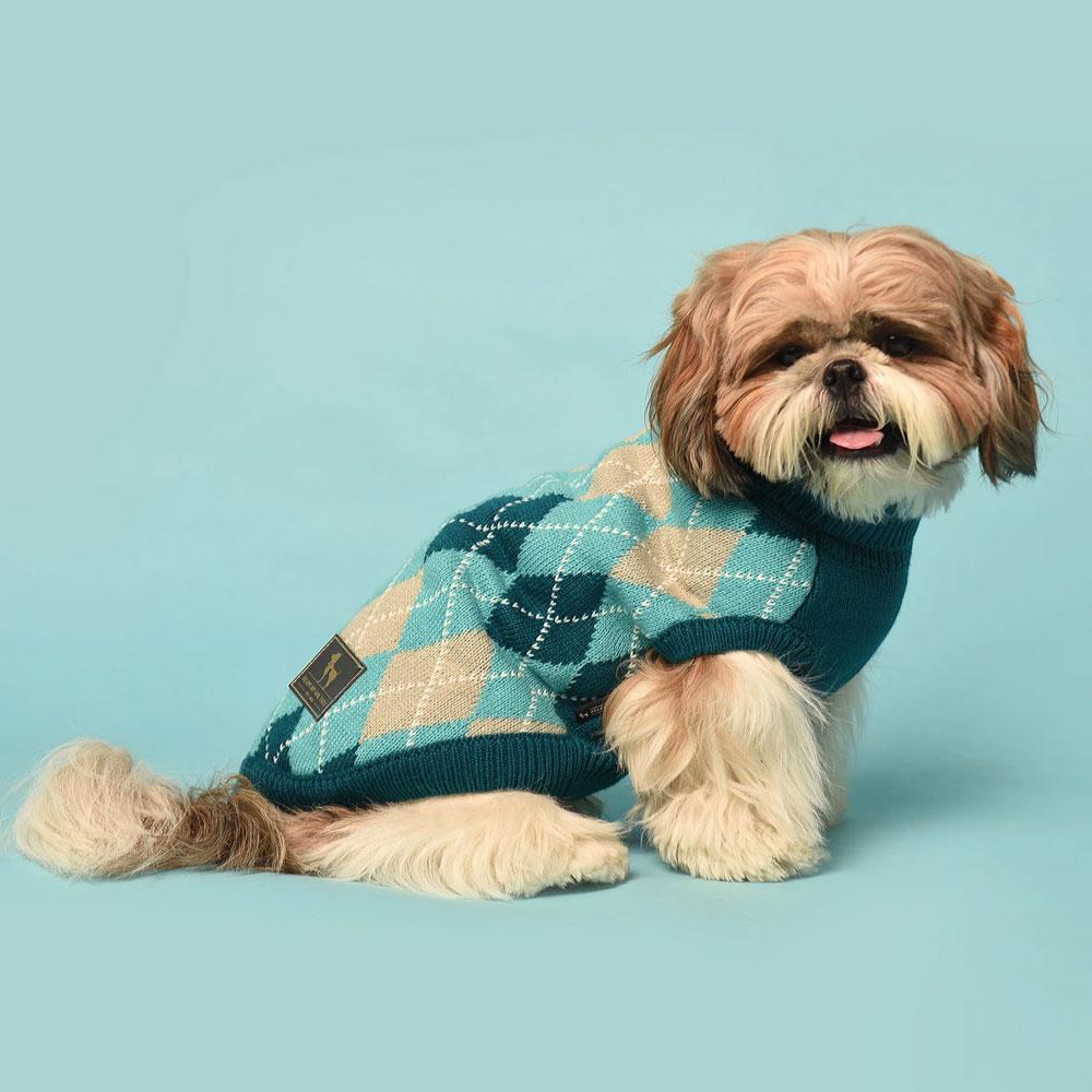 HUFT Cosy Dog Sweater Blue