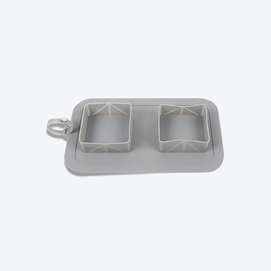 HUFT Foldable Double Diner For Dogs - Heads Up For Tails