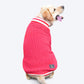 HUFT Fuzzy Buddy Dog Sweater - Pink - Heads Up For Tails