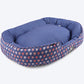 HUFT Garden Party Flower Child Oval Dog Bed - Heads Up For Tails