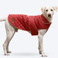 HUFT Grrrberry Quilted Dog Jacket - Maroon - Heads Up For Tails