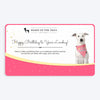 HUFT Happy Birthday To Your Lovebug Gift Card - Heads Up For Tails