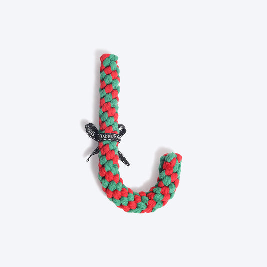 HUFT Happy Holidays Rope Dog Toy - 20 cm - Heads Up For Tails